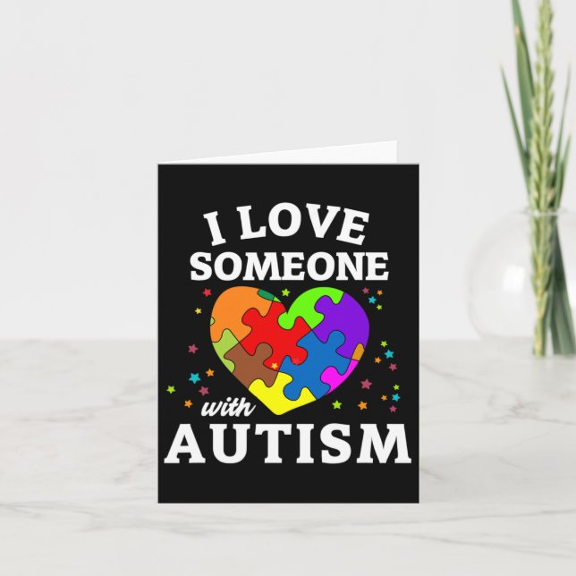 Tarjeta Amo A Alguien Con Autismo (Anverso)