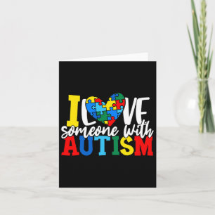 Tarjeta Amo A Alguien Con Autismo Conciencia Autista 1