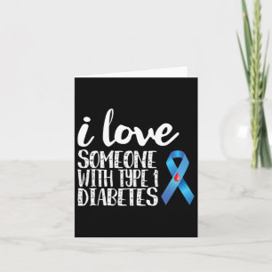 Tarjeta Amo A Alguien Con Conciencia Sobre La Diabetes Tip
