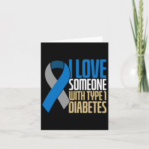 Tarjeta Amo A Alguien Con Diabetes Tipo 1