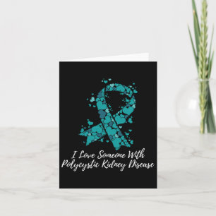 Tarjeta Amo a alguien con enfermedad renal poliquística Pk