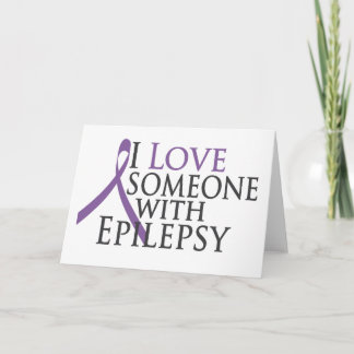 Tarjeta amo a alguien con epilepsia