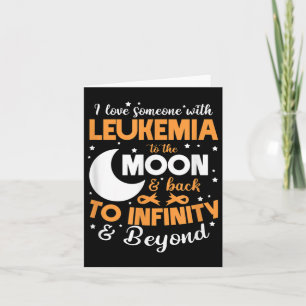 Tarjeta Amo A Alguien Con Leucemia Y Apoyo A La Conciencia