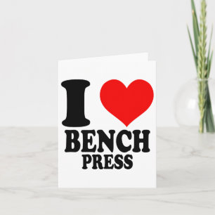 Tarjeta Amo a Bench Press