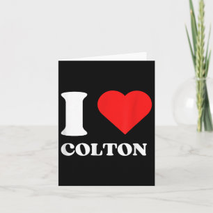 Tarjeta Amo a Colton Me encanta Colton Nombre Y2k San Vale