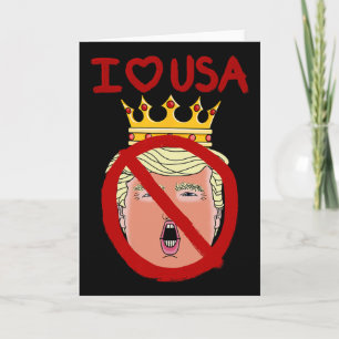 Tarjeta Amo a Estados Unidos Anti Trump