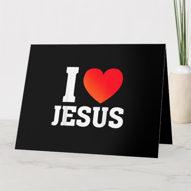 Tarjeta Amo a Jesús (Anverso)