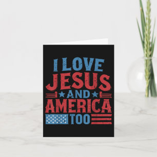 Tarjeta Amo A Jesús América 4 De Julio Infierno Cristiano
