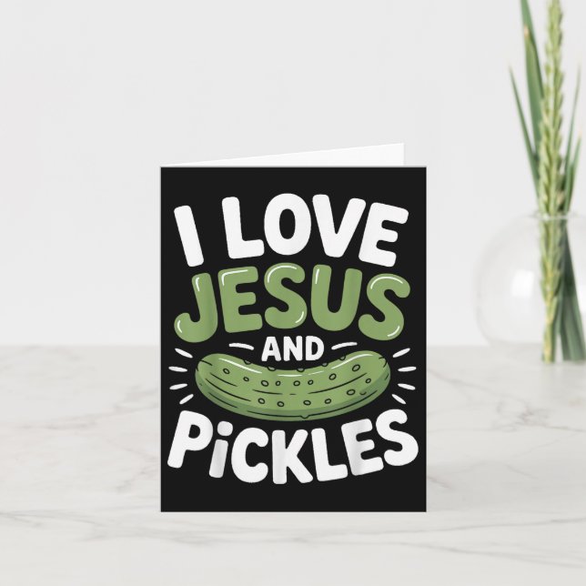 Tarjeta Amo A Jesús Y A Las Pickles (Anverso)