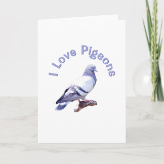 Tarjeta Amo a las palomas