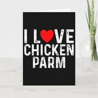 Tarjeta Amo a los amantes del pollo Parm Lovers Funny Ital