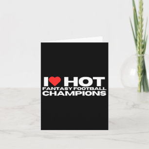Tarjeta Amo a los Campeones de Fantasía Caliente