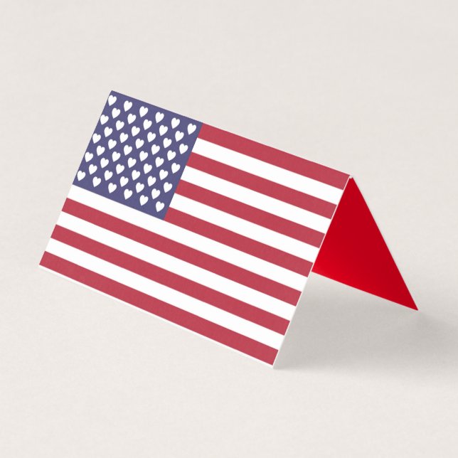 TARJETA AMO A LOS ESTADOS UNIDOS DE AMÉRICA (Anverso)