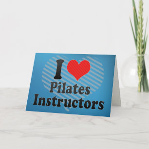 Tarjeta Amo a los instructores de Pilates