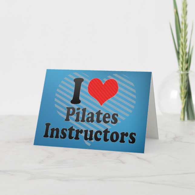 Tarjeta Amo a los instructores de Pilates (Anverso)