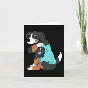 Tarjeta Amo a mamá Tattoo Bernese Mountain Dog Funny Mothe