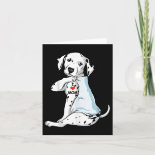 Tarjeta Amo a mamá Tattoo Dalmatia Mamá Perro Mujeres aman