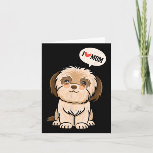 Tarjeta Amo A Mamá - Tattoo Dog Lover Animal Breeder Canin