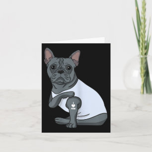 Tarjeta Amo a Mamá Tattoo Funny Día de la Madre de Bulldog