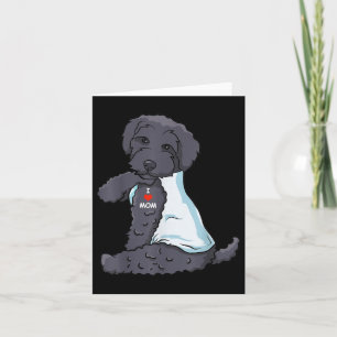 Tarjeta Amo a Mamá Tattoo Schnoodle Mamá Perro Mujeres ama