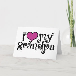 Tarjeta Amo a mi abuelo