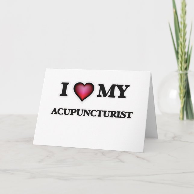 Tarjeta Amo a mi Acupuncturist (Anverso)