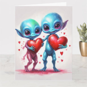 Tarjeta Amo a mi alienígena