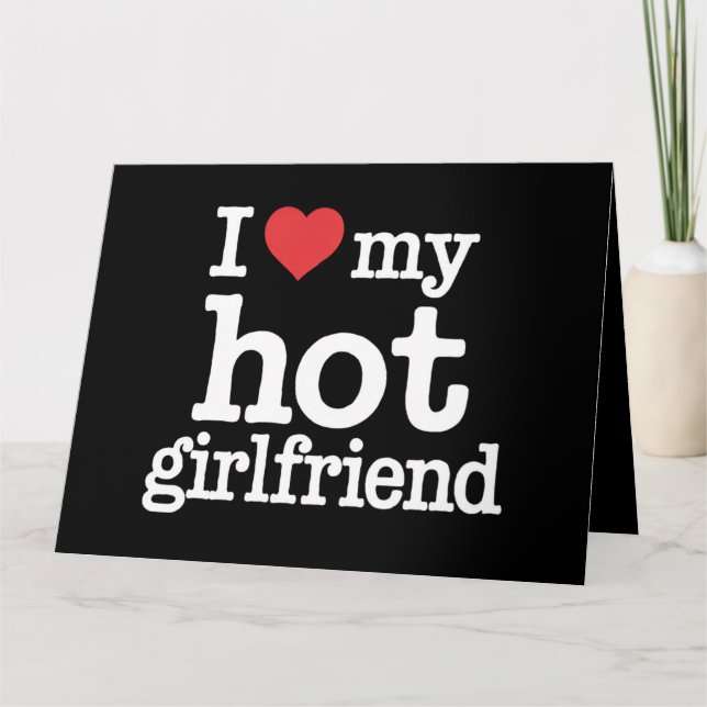 Tarjeta Amo a mi ardiente novia Regalo del día de San Vale (Anverso)