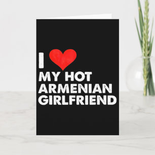 Tarjeta Amo a mi caliente novia armenia corazón Armenia