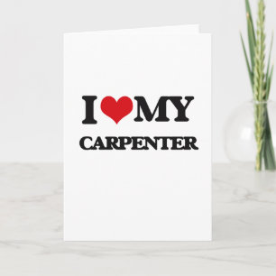 Tarjeta Amo a mi carpintero