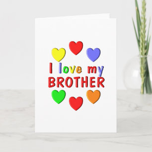 Tarjeta Amo A Mi Hermano