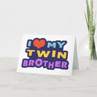 Tarjeta Amo a mi hermano gemelo