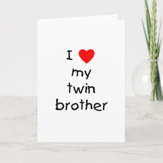 Tarjeta Amo a mi hermano gemelo