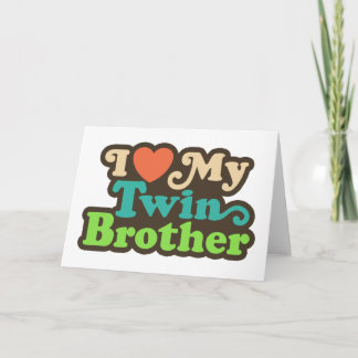Tarjeta Amo a mi hermano gemelo