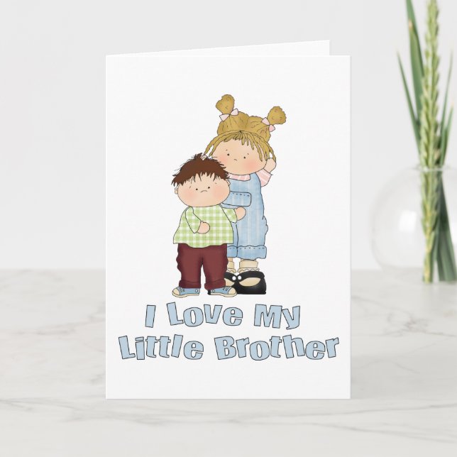 Tarjeta Amo A Mi Hermano Pequeño 4 (Anverso)