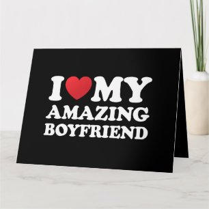 Tarjeta Amo a mi increíble novio Me encanta mi novio calie