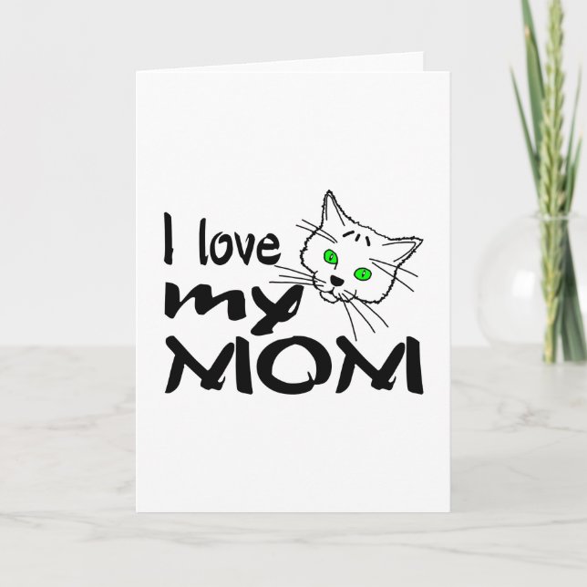 Tarjeta Amo A Mi Mamá (Anverso)