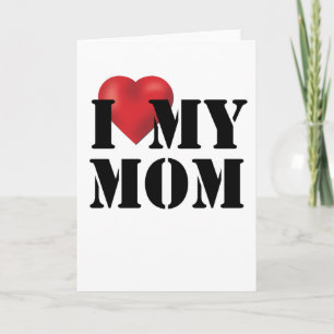 Tarjeta Amo a mi mamá