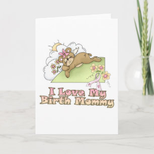 Tarjeta Amo a mi mamá natal