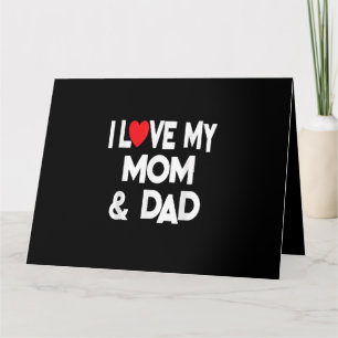 Tarjeta Amo a mi mamá y papá - Celebro la muerte de la mad