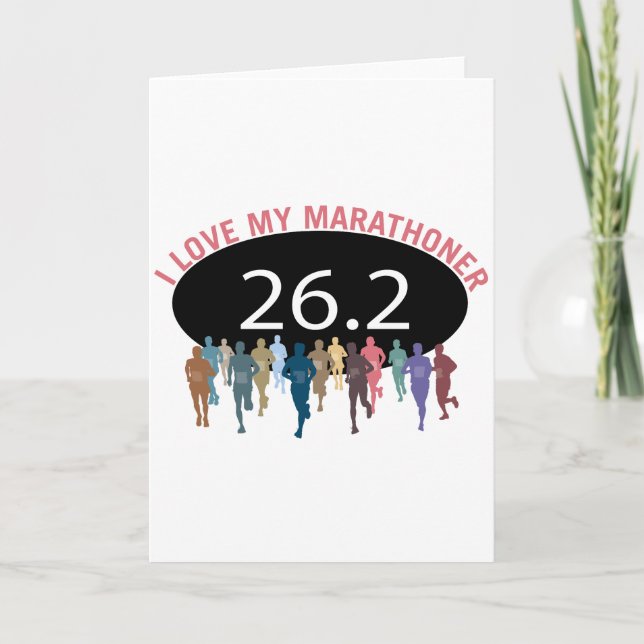 Tarjeta Amo a mi Marathoner (Anverso)