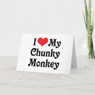 Tarjeta Amo a mi Mono Gordito