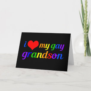 Tarjeta Amo a mi nieto gay