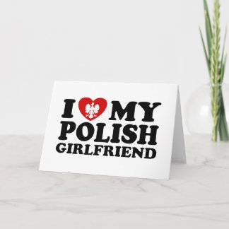 Tarjeta Amo a mi novia polaca