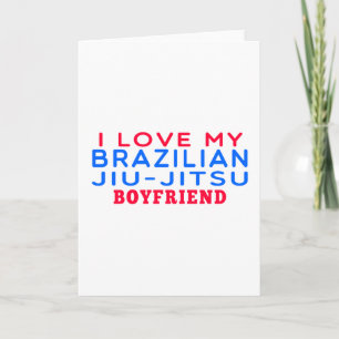 Tarjeta Amo a mi novio brasileño de Jiu-Jitsu