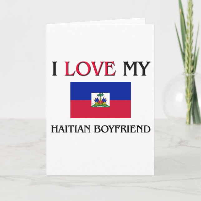 Tarjeta Amo a mi novio haitiano (Anverso)
