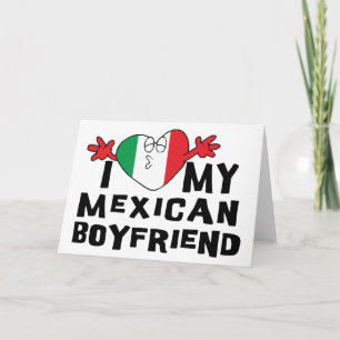 Tarjeta Amo a mi novio mexicano