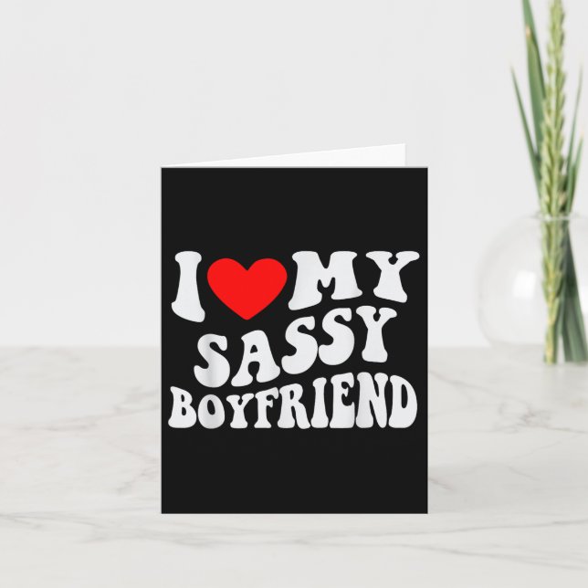 Tarjeta Amo a mi novio Sy  (Anverso)