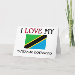 Tarjeta Amo a mi novio tanzano