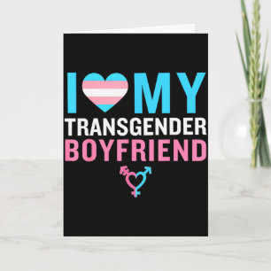 Tarjeta Amo a mi novio transgénero Orgullo Lgbt Valenti